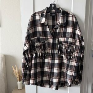 Kittenish Fringe Flannel